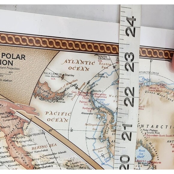 National Geographic The World Wall Map Poster Laminated 36x24 School Educational - Picture 10 of 10